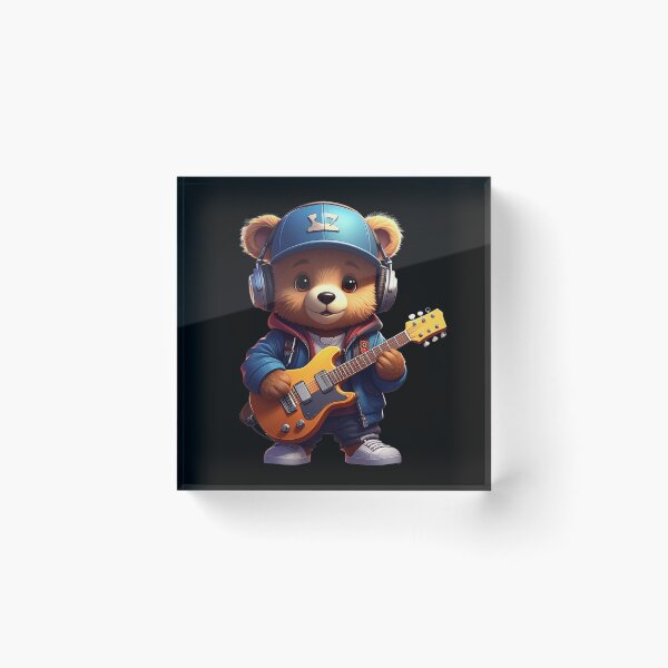 Item preview, Teddy bear playing a guitar t-shirt  designed and sold by Alicjareign.