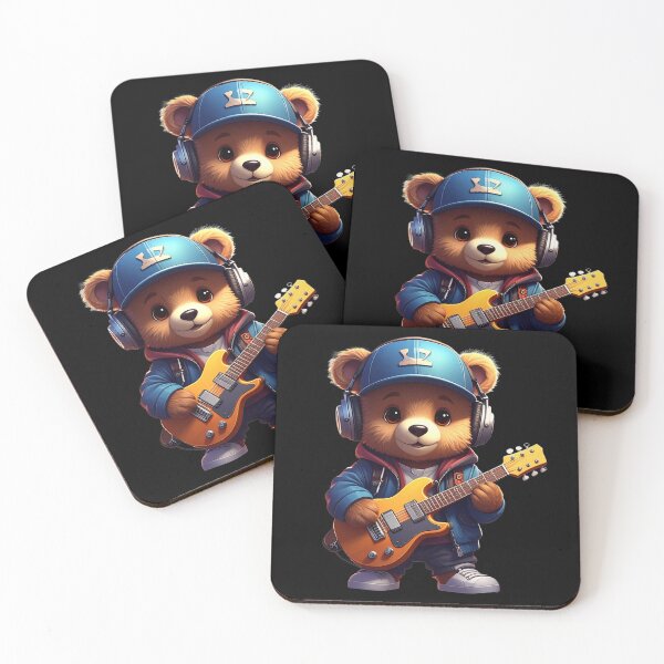 Item preview, Teddy bear playing a guitar t-shirt  designed and sold by Alicjareign.