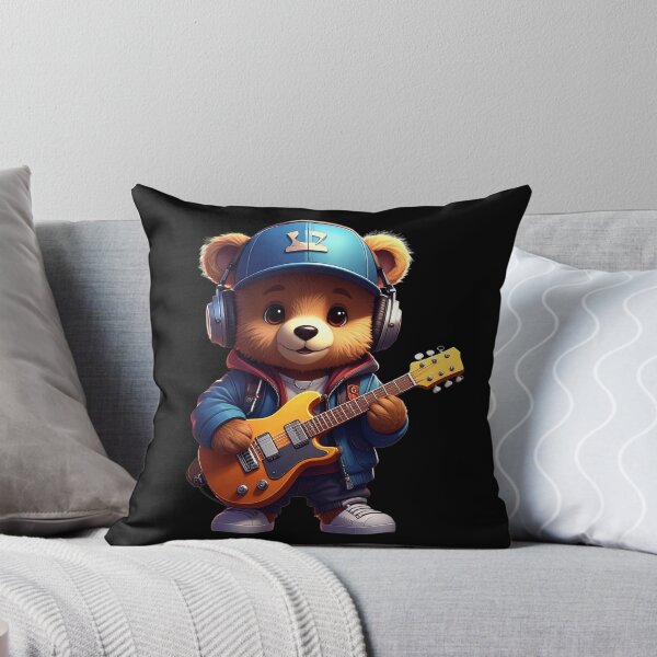 Artikelvorschau, Teddybär spielt Gitarre T-Shirt entworfen und verkauft von Alicjareign.