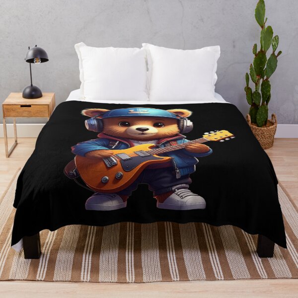 Item preview, Teddy bear playing a guitar t-shirt  designed and sold by Alicjareign.