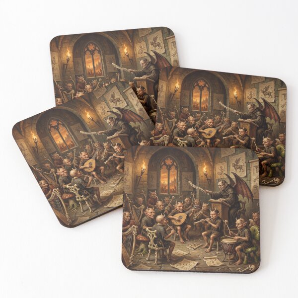 Item preview, Infernal Music Academy after Hieronymus Bosch and Pieter Bruegel designed and sold by Vintage Designs +.