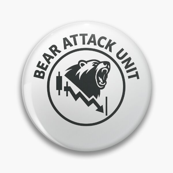 Item preview, Bear Attack Unit – Downtrend Tactical Emblem designed and sold by techy-rrr.