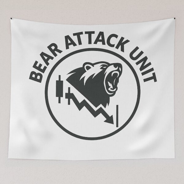 Item preview, Bear Attack Unit – Downtrend Tactical Emblem designed and sold by techy-rrr.