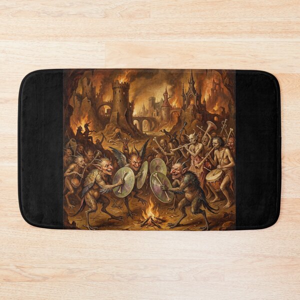 Item preview, Hell Orchestra Cymbals after Hieronymus Bosch and Pieter Bruegel designed and sold by Vintage Designs +.