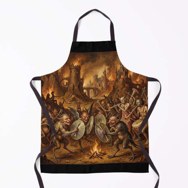 Item preview, Hell Orchestra Cymbals after Hieronymus Bosch and Pieter Bruegel designed and sold by Vintage Designs +.