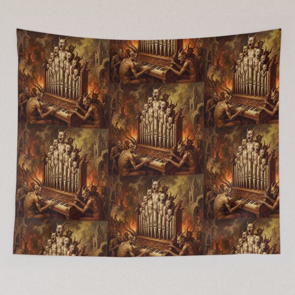 Item preview, Hell Organ after Hieronymus Bosch and Pieter Bruegel designed and sold by Vintage Designs +.