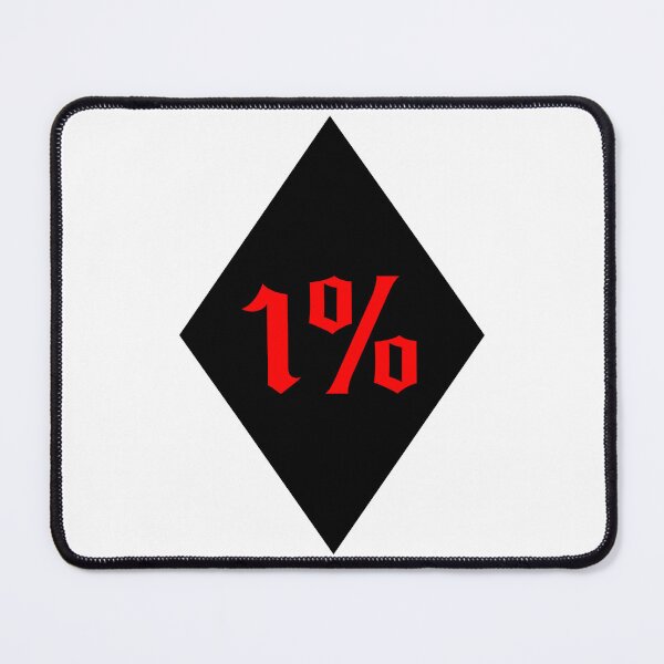 Item preview, 1% MC Motif Logo Rocker Badge Motorcycle Club Outlaw designed and sold by Bearded-Viking.