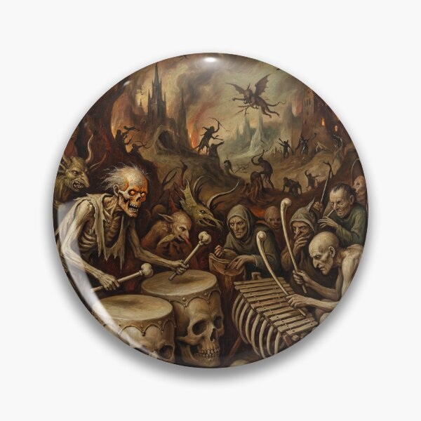 Item preview, Hellish Orchestra Damned Souls after Hieronymus Bosch and Pieter Bruegel designed and sold by Vintage Designs +.