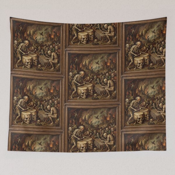 Item preview, Hellish Orchestra Damned Souls after Hieronymus Bosch and Pieter Bruegel designed and sold by Vintage Designs +.