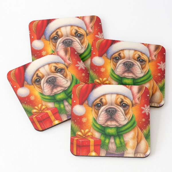 Item preview, French Bulldog Christmas Greeting — Cute Holiday Dog Illustration designed and sold by Darlin8888.