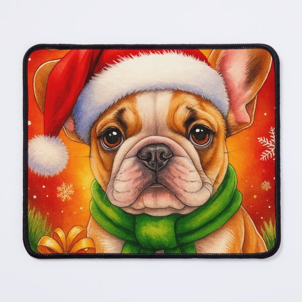 Item preview, French Bulldog Christmas Greeting — Cute Holiday Dog Illustration designed and sold by Darlin8888.