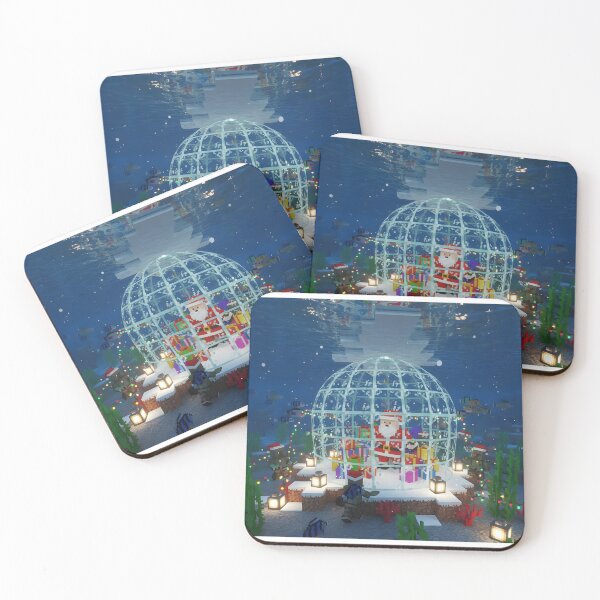 Item preview, Pixel Santa Underwater Christmas Dome designed and sold by ReykorShop.
