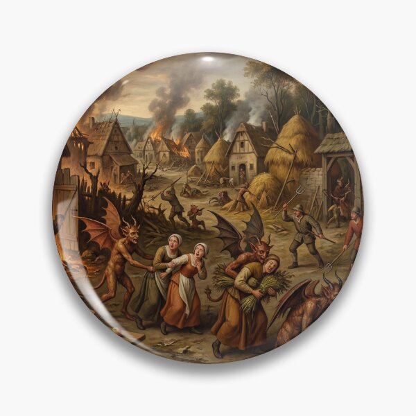 Item preview, Harvest festival Chaos after Hieronymus Bosch and Pieter Bruegel designed and sold by Vintage Designs +.