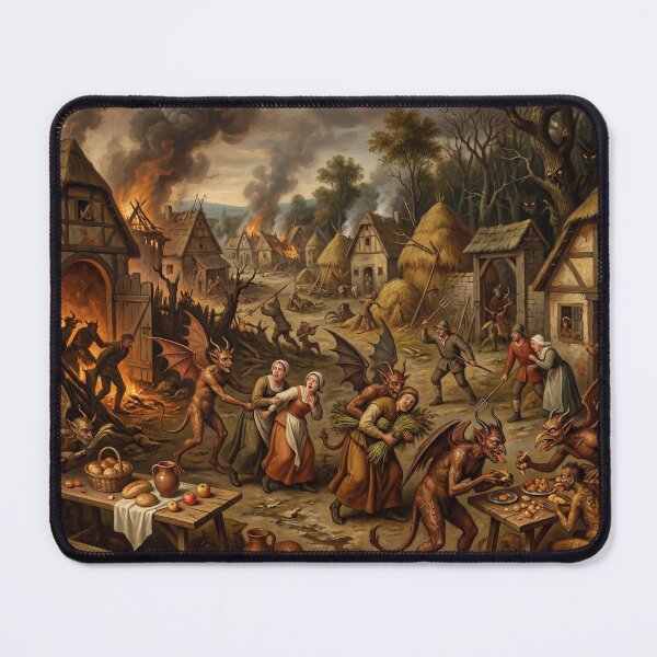 Item preview, Harvest festival Chaos after Hieronymus Bosch and Pieter Bruegel designed and sold by Vintage Designs +.
