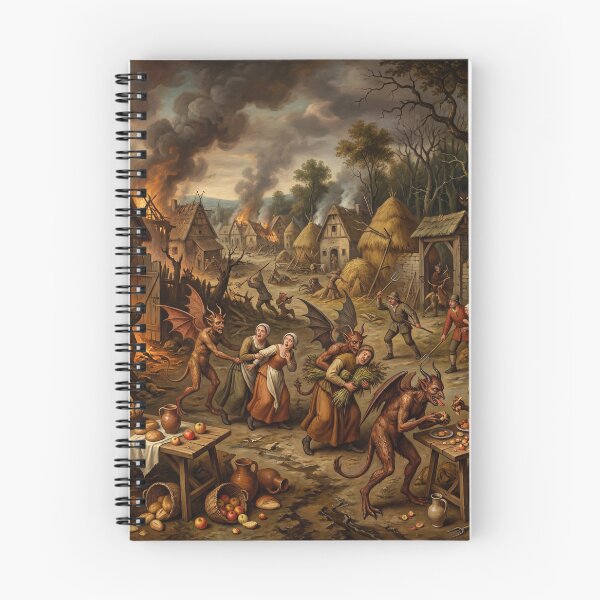 Item preview, Harvest festival Chaos after Hieronymus Bosch and Pieter Bruegel designed and sold by Vintage Designs +.