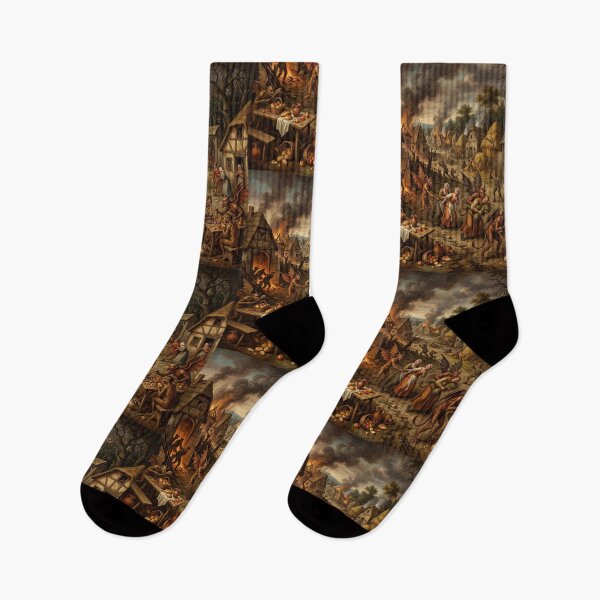 Item preview, Harvest festival Chaos after Hieronymus Bosch and Pieter Bruegel designed and sold by Vintage Designs +.
