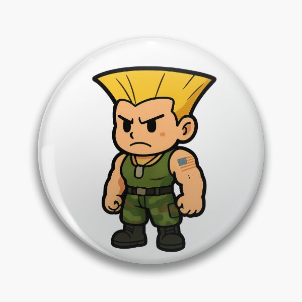 Item preview, Street Fighter Guile chibi. designed and sold by Decepticon138.