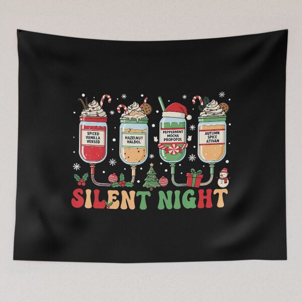 Item preview, Funny Santa Propofol Silent Night Icu Nurses Merry Christmas designed and sold by EstherDiane.