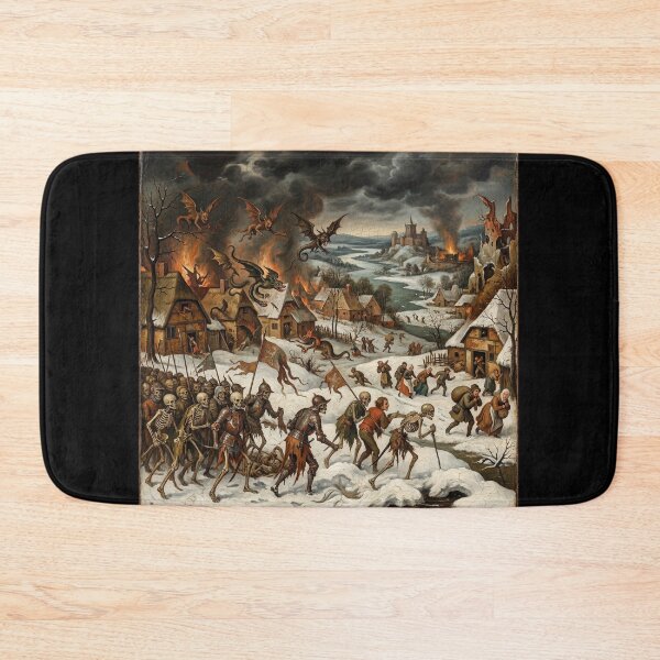Item preview, Winter Hellscape War after Hieronymus Bosch and Pieter Bruegel designed and sold by Vintage Designs +.