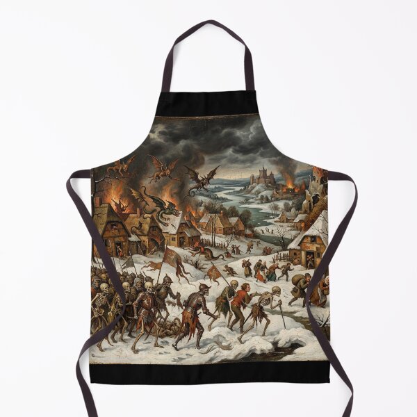 Item preview, Winter Hellscape War after Hieronymus Bosch and Pieter Bruegel designed and sold by Vintage Designs +.