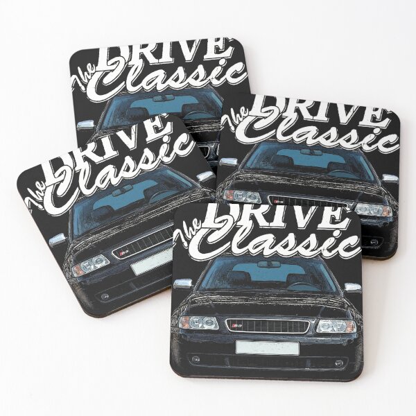 Item preview, Drive The Classic – Black S3 Turbo Car Front Illustration designed and sold by mkcustomstudio.