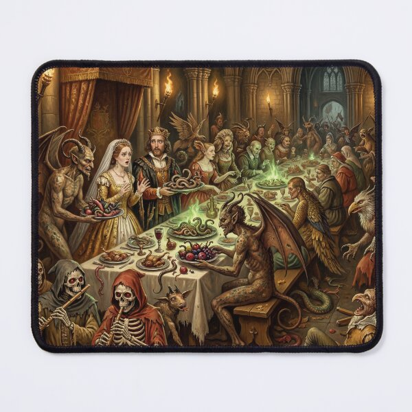 Item preview, Corrupted Wedding Feast after Hieronymus Bosch and Pieter Bruegel designed and sold by Vintage Designs +.