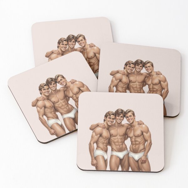 Item preview, Brotherhood of Vigor: Diverse Trio in Retro Style designed and sold by gayishdesign.
