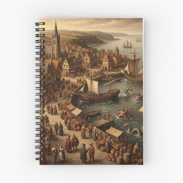 Item preview, Siege Port from hell after Hieronymus Bosch and Pieter Bruegel designed and sold by Vintage Designs +.