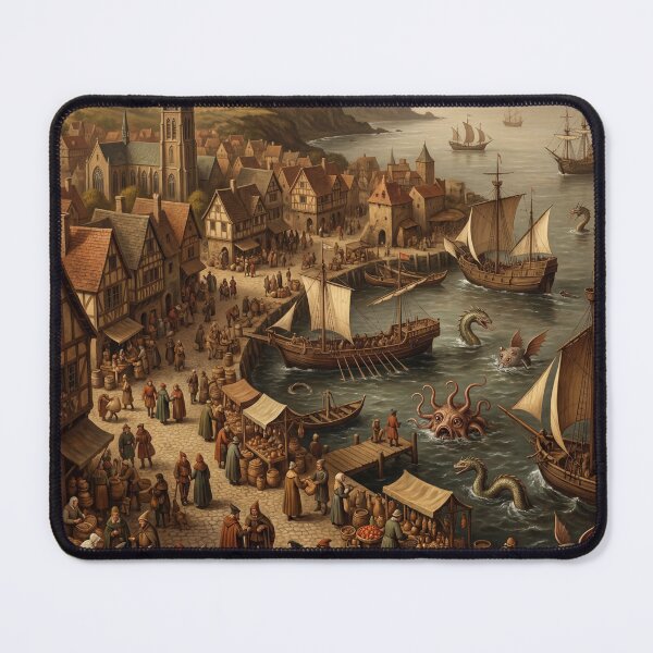 Item preview, Siege Port from hell after Hieronymus Bosch and Pieter Bruegel designed and sold by Vintage Designs +.