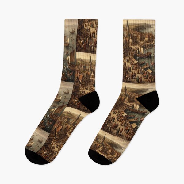 Item preview, Siege Port from hell after Hieronymus Bosch and Pieter Bruegel designed and sold by Vintage Designs +.