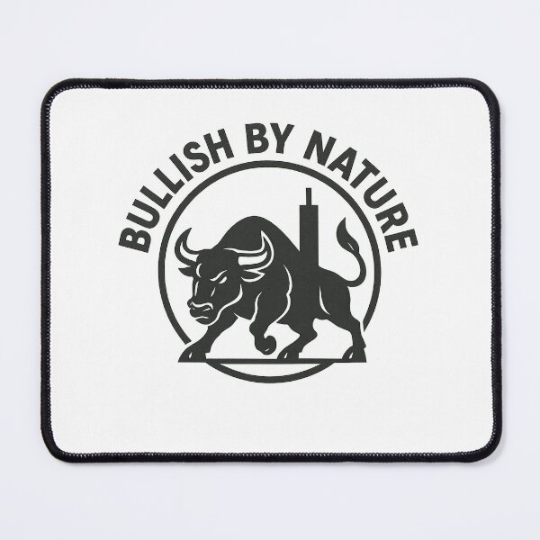 Item preview, Bullish by Nature – Charging Bull Candlestick Crest designed and sold by techy-rrr.