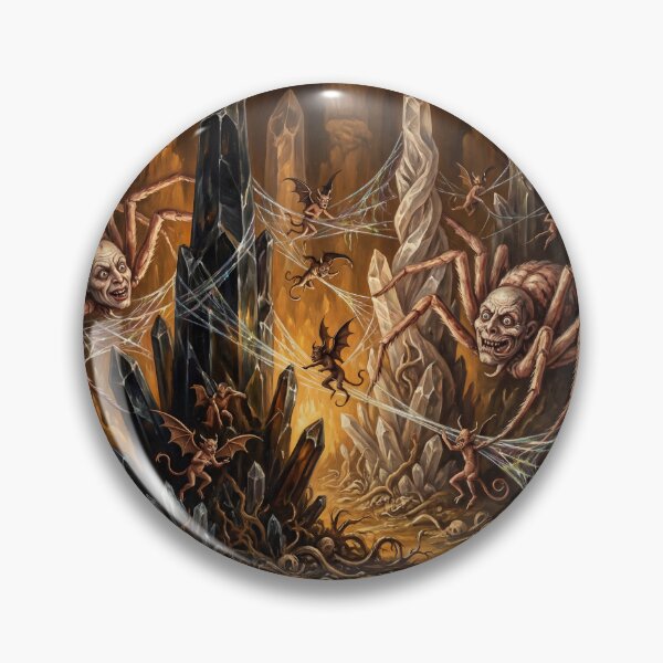 Item preview, Spider demon Hellscape after Hieronymus Bosch and Pieter Bruegel designed and sold by Vintage Designs +.