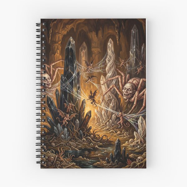 Item preview, Spider demon Hellscape after Hieronymus Bosch and Pieter Bruegel designed and sold by Vintage Designs +.