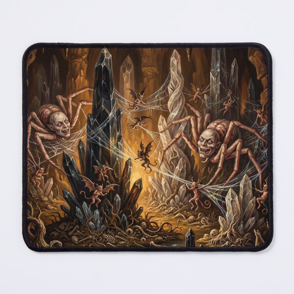 Item preview, Spider demon Hellscape after Hieronymus Bosch and Pieter Bruegel designed and sold by Vintage Designs +.