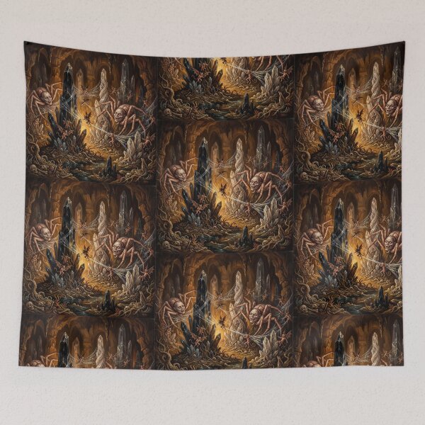 Item preview, Spider demon Hellscape after Hieronymus Bosch and Pieter Bruegel designed and sold by Vintage Designs +.
