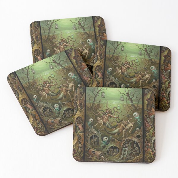 Item preview, Underwater Hellscape after Hieronymus Bosch and Pieter Bruegel designed and sold by Vintage Designs +.