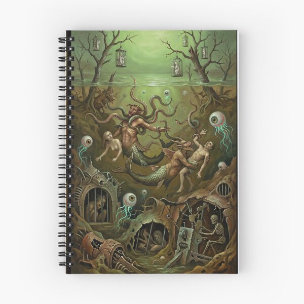 Item preview, Underwater Hellscape after Hieronymus Bosch and Pieter Bruegel designed and sold by Vintage Designs +.