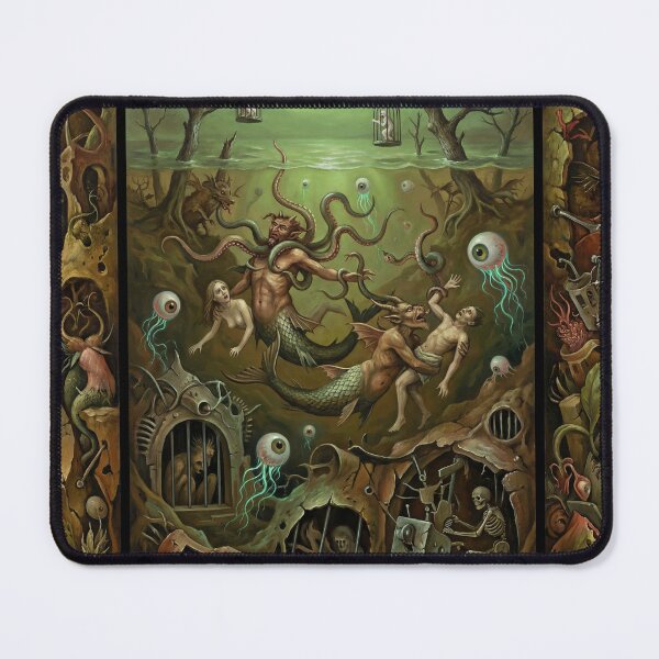Item preview, Underwater Hellscape after Hieronymus Bosch and Pieter Bruegel designed and sold by Vintage Designs +.