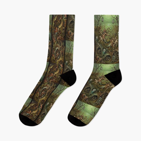 Item preview, Underwater Hellscape after Hieronymus Bosch and Pieter Bruegel designed and sold by Vintage Designs +.