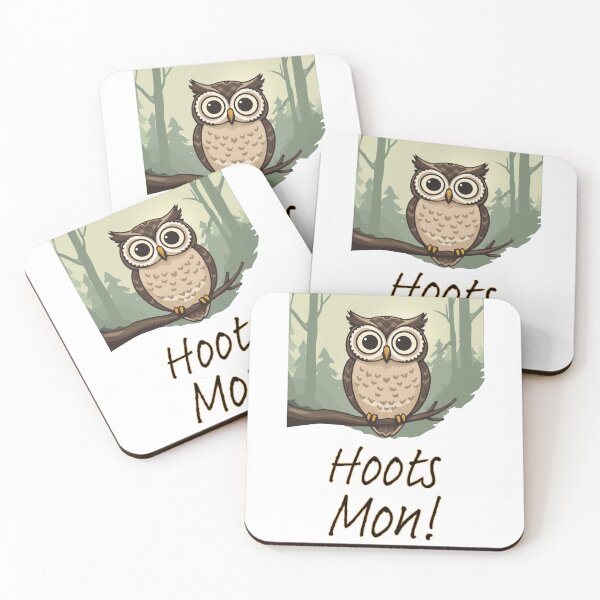Item preview, Hoots Mon Scottish Owl Gift | Scotland Scots Language Design designed and sold by Loom on the Loch.