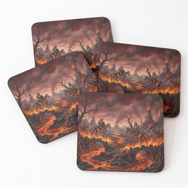 Item preview, Hell Molten Armies Inferno after Hieronymus Bosch and Pieter Bruegel designed and sold by Vintage Designs +.