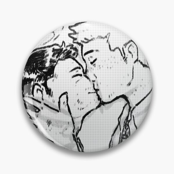 Item preview, Destiel sweet kiss (lineart) designed and sold by Melle-OtterWise.