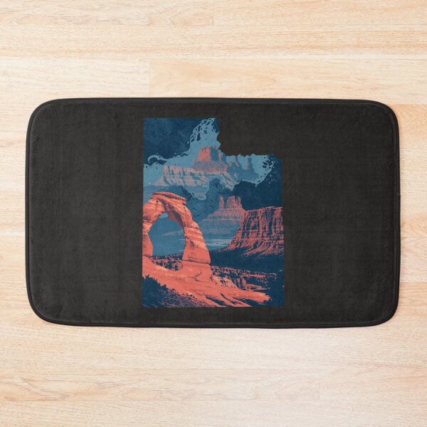 Item preview, Utah Desert Art Print – Delicate Arch & Canyonlands in Retro Vintage Style designed and sold by TitanRN.