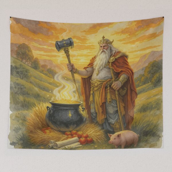 Item preview, The Dagda and his cauldron designed and sold by jefboutique6150.