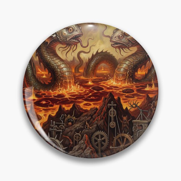 Item preview, Hell Aquatic Mechanic Demons after Hieronymus Bosch and Pieter Bruegel designed and sold by Vintage Designs +.