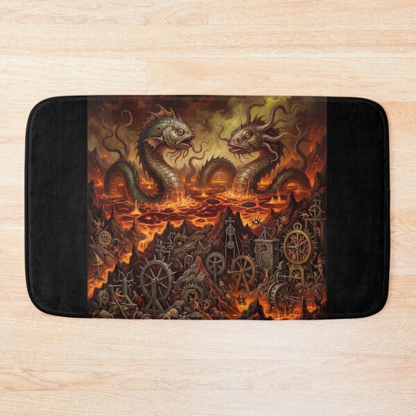 Item preview, Hell Aquatic Mechanic Demons after Hieronymus Bosch and Pieter Bruegel designed and sold by Vintage Designs +.