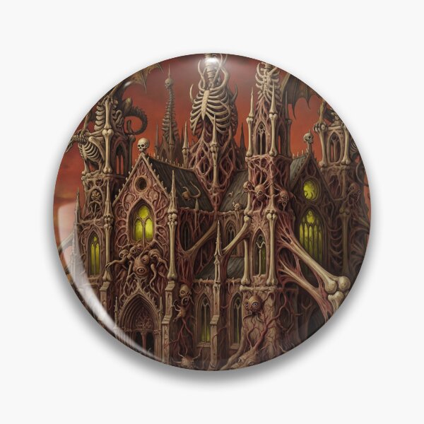Item preview, Flesh Cathedral Nightmare after Hieronymus Bosch and Pieter Bruegel designed and sold by Vintage Designs +.