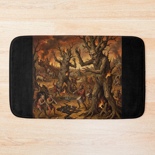 Item preview, Tree Demon Hellscape after Hieronymus Bosch and Pieter Bruegel designed and sold by Vintage Designs +.