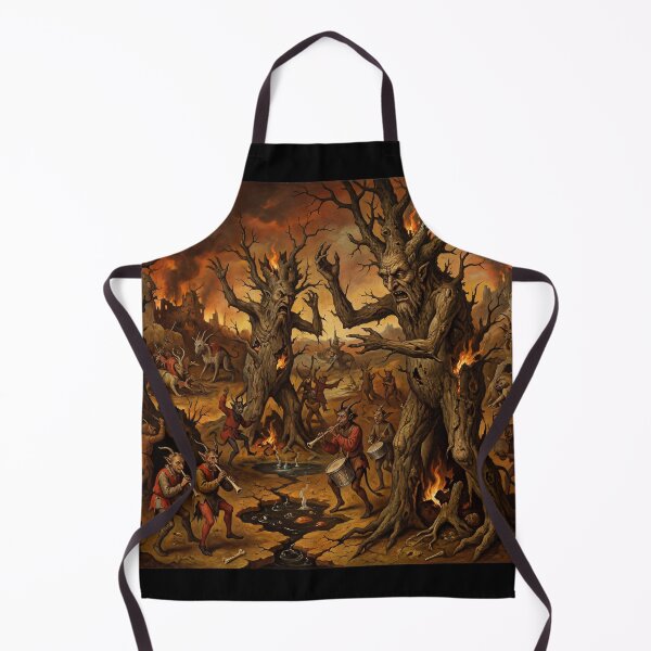 Item preview, Tree Demon Hellscape after Hieronymus Bosch and Pieter Bruegel designed and sold by Vintage Designs +.