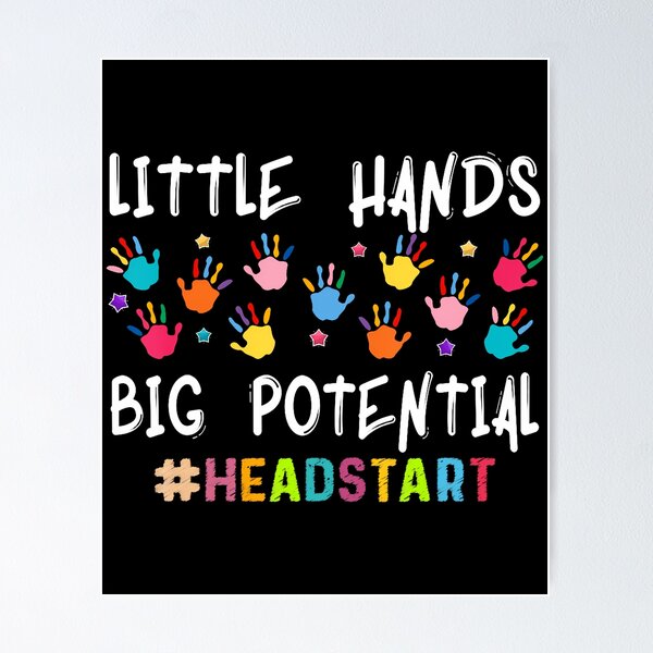 Aperçu de l'œuvre Enseignante Headstart de Little Hands Big Potential créée et vendue par BrandyMartha.